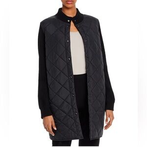 Eileen Fisher Mixed Media Stand Collar Jacket